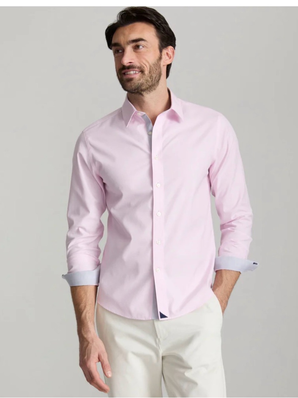 UnTuckit Striped Duoro Button Down Shirt - SZ L
